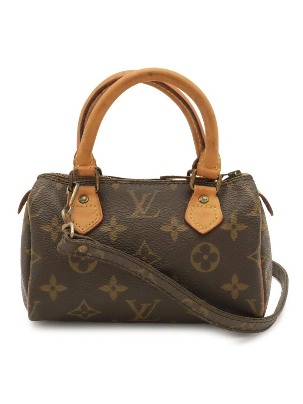 Louis Vuitton Monogram Mini Speedy Mini Bag Pouch Case 2-Way